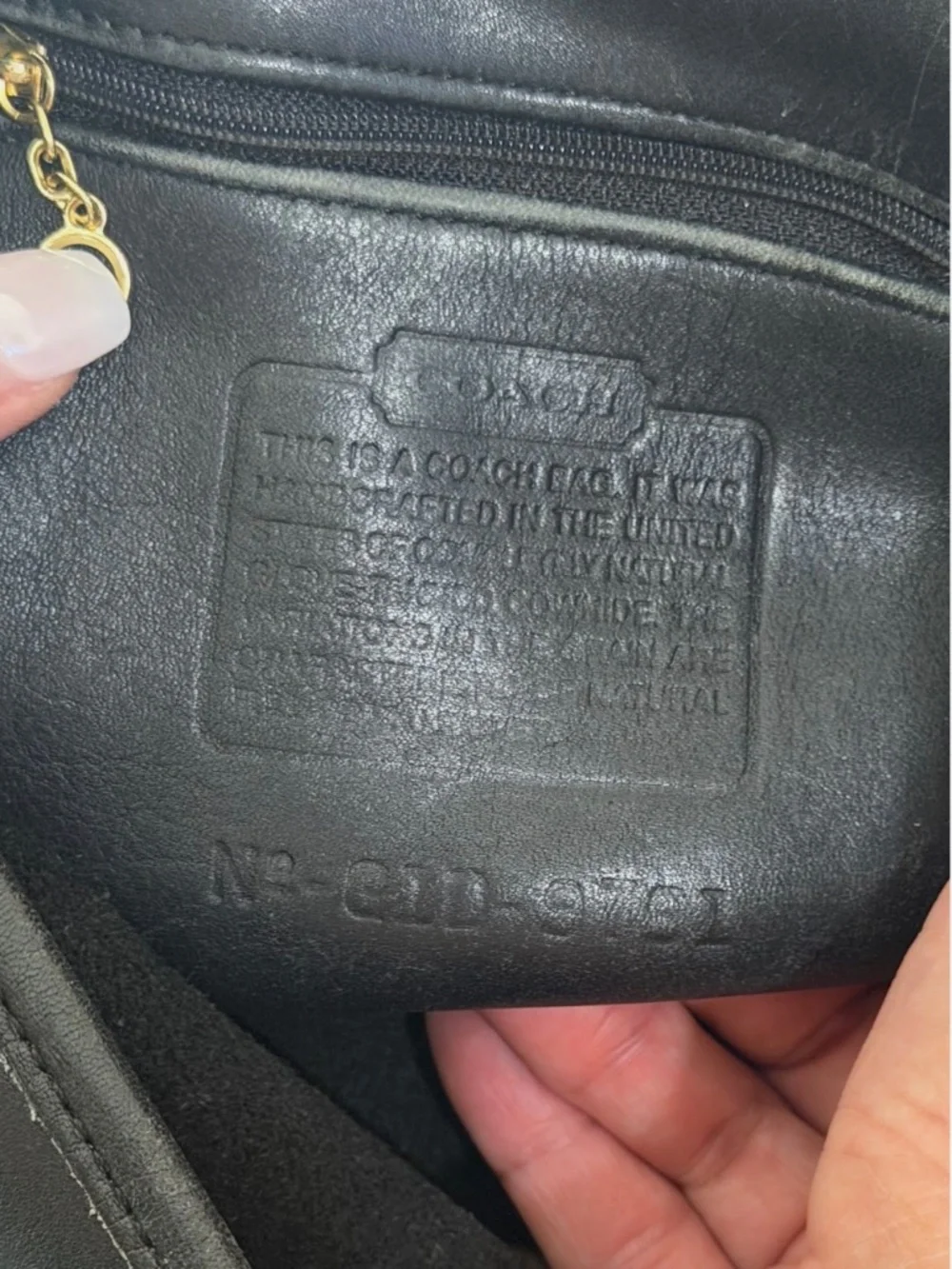 Coach 9791 Black LeatherLarge Daypack Backpack Vintage Bag Made In The USA